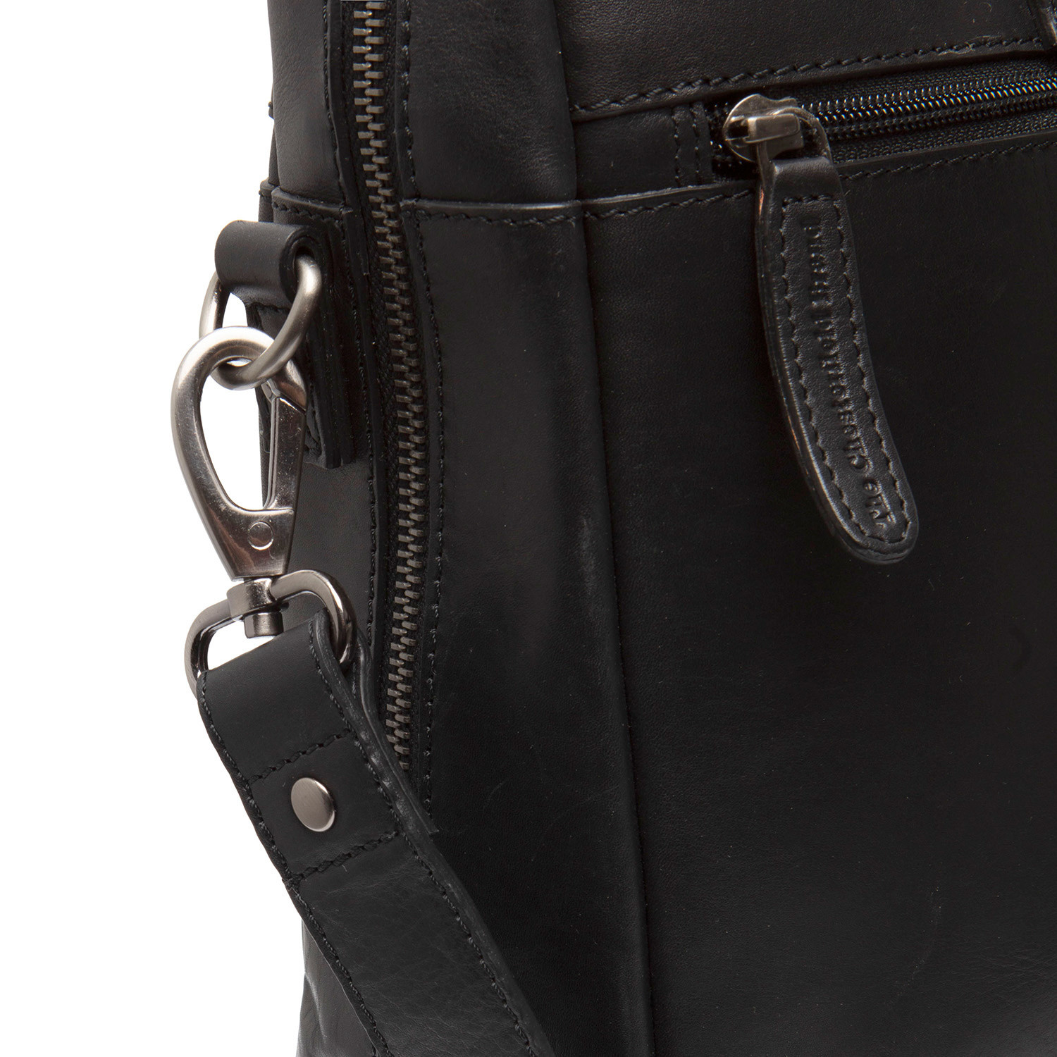 Leather Laptop Bag Black Modena - The Chesterfield Brand