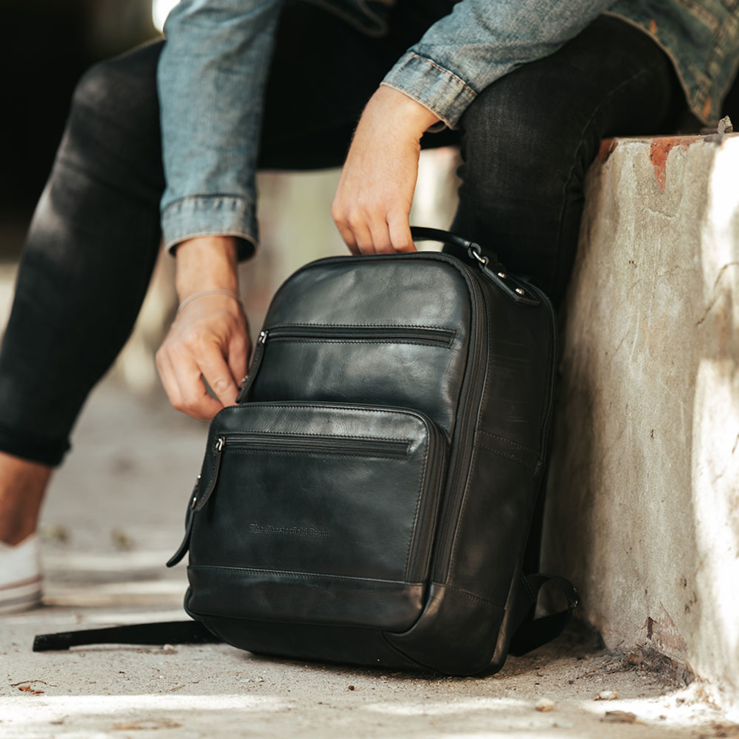Leather Backpack Black Sierra - The Chesterfield Brand