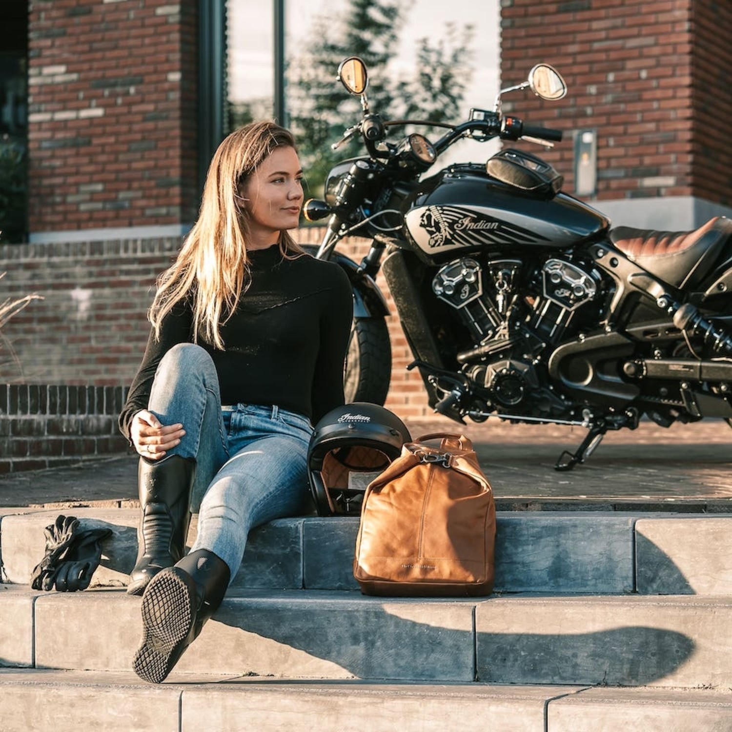 Sac à Dos en Cuir Noir Sierra - The Chesterfield Brand