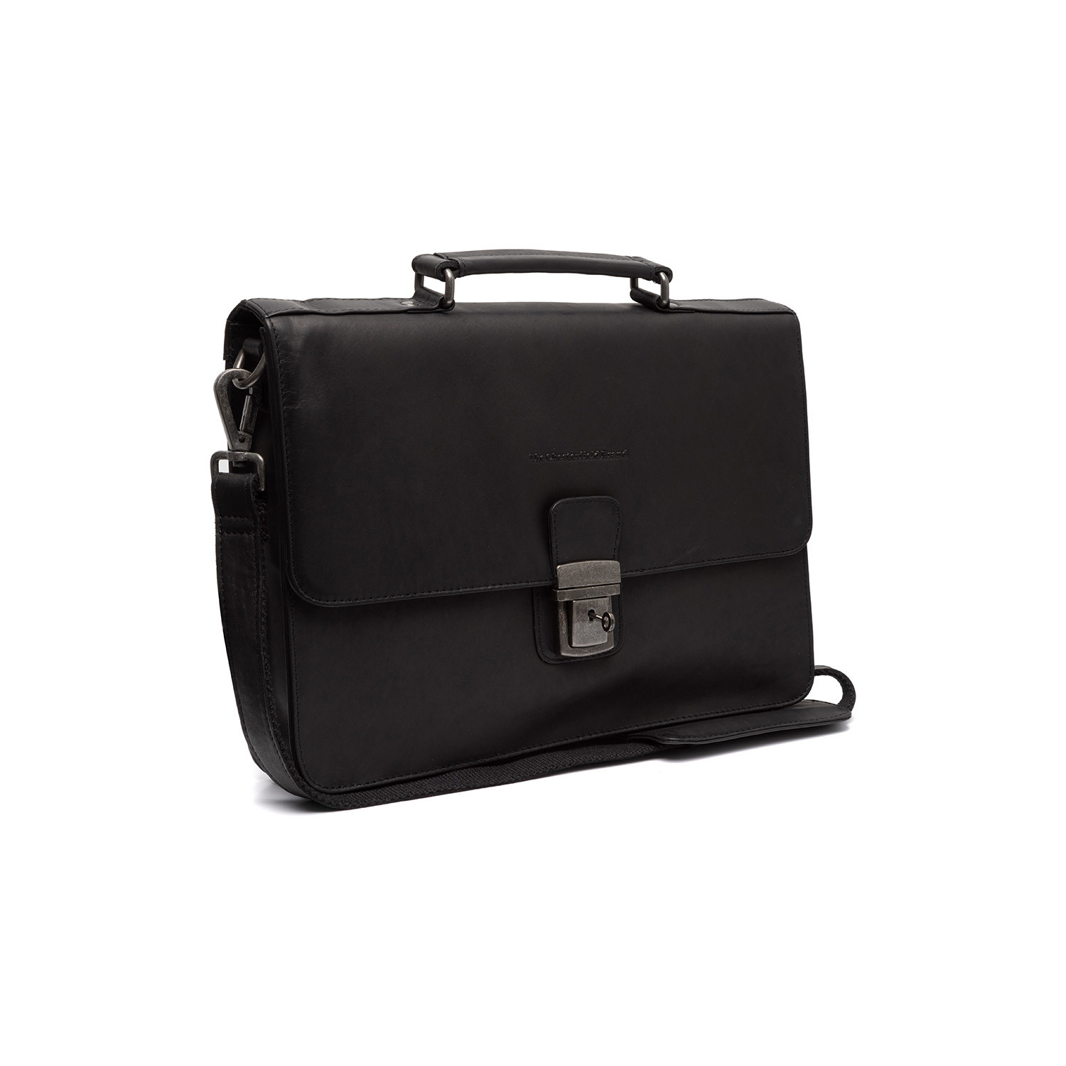 Leather Briefcase Black Venice - The Chesterfield Brand