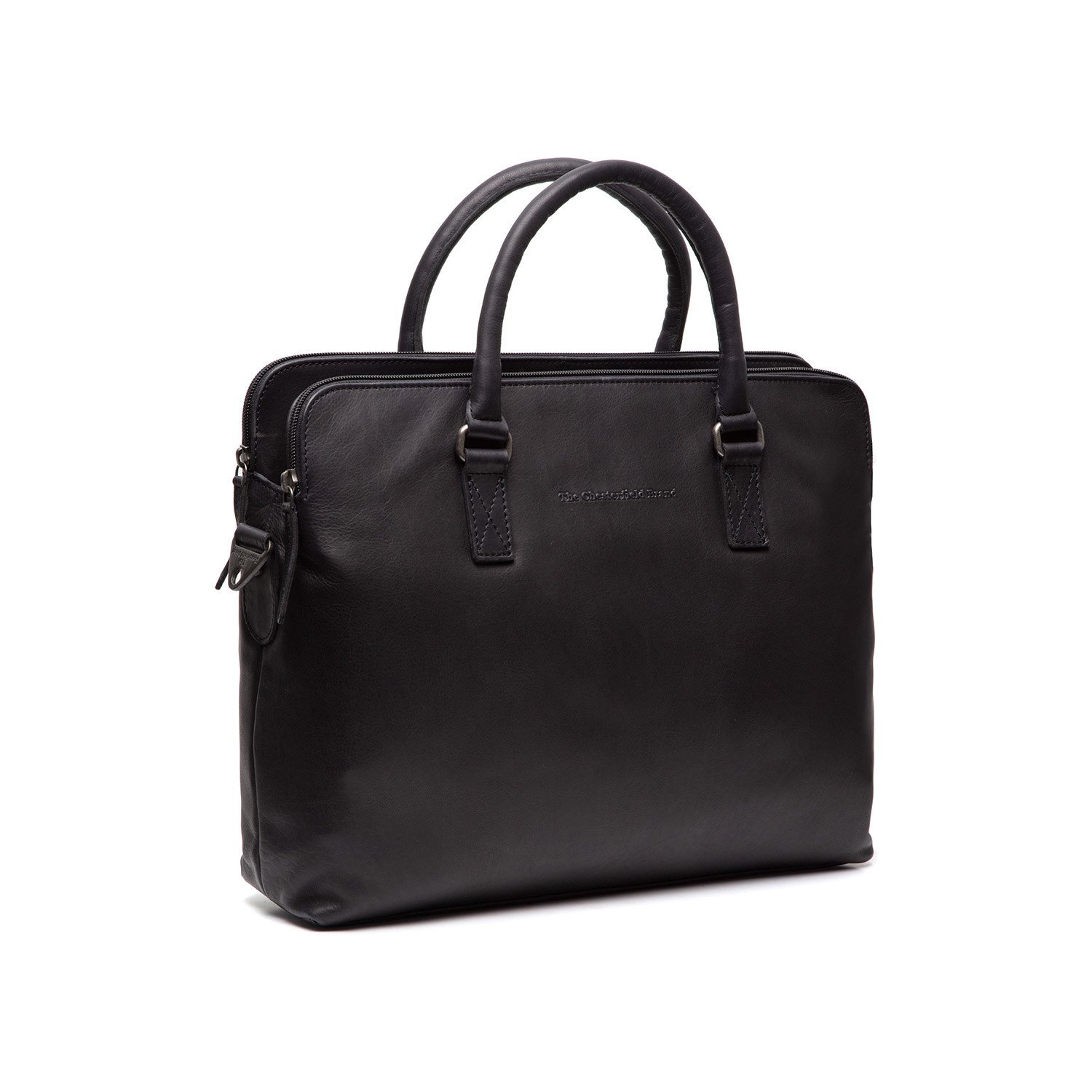 Leather Laptop Bag Black Cameron The Chesterfield Brand