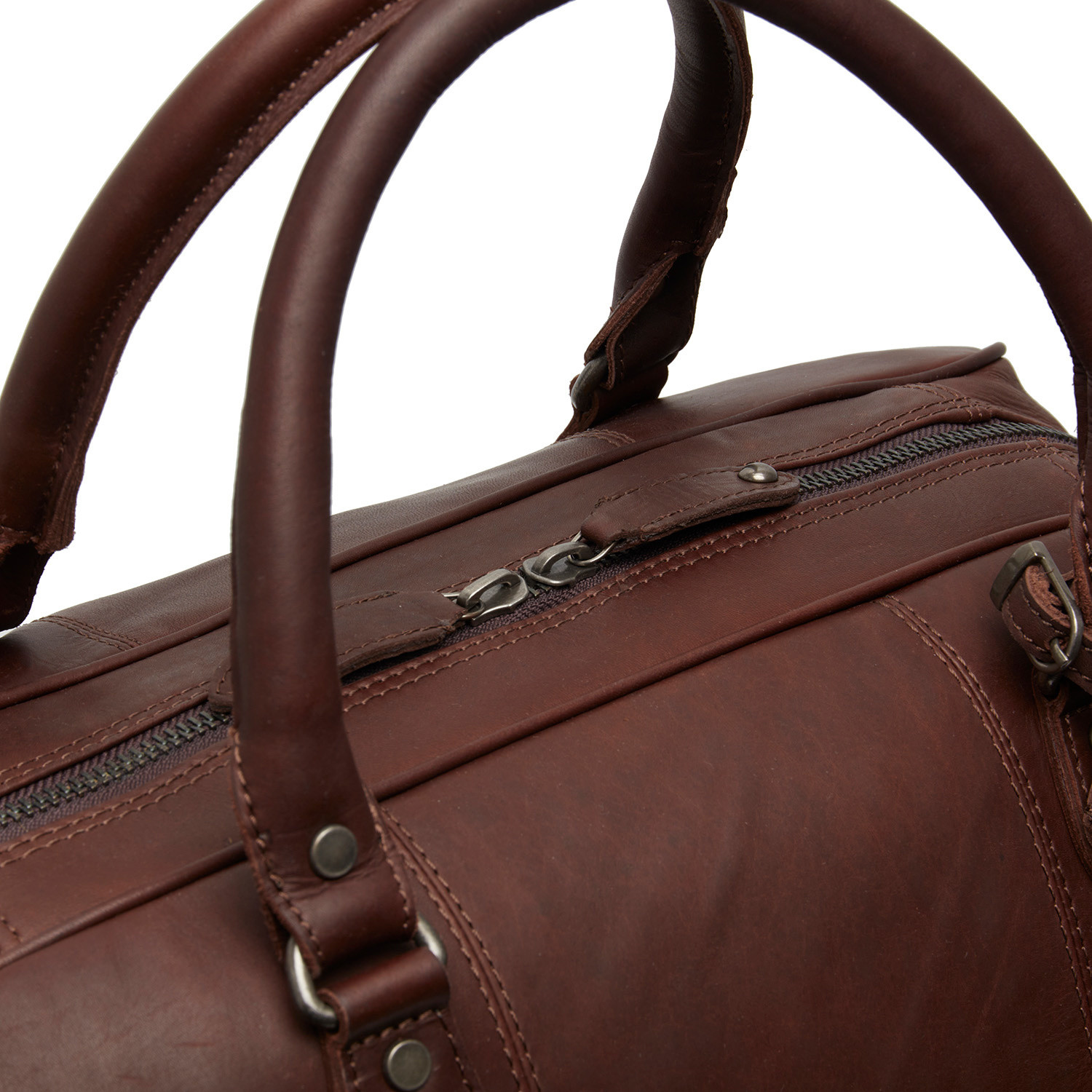 Leather Weekend Bag Brown Liam The Chesterfield Brand