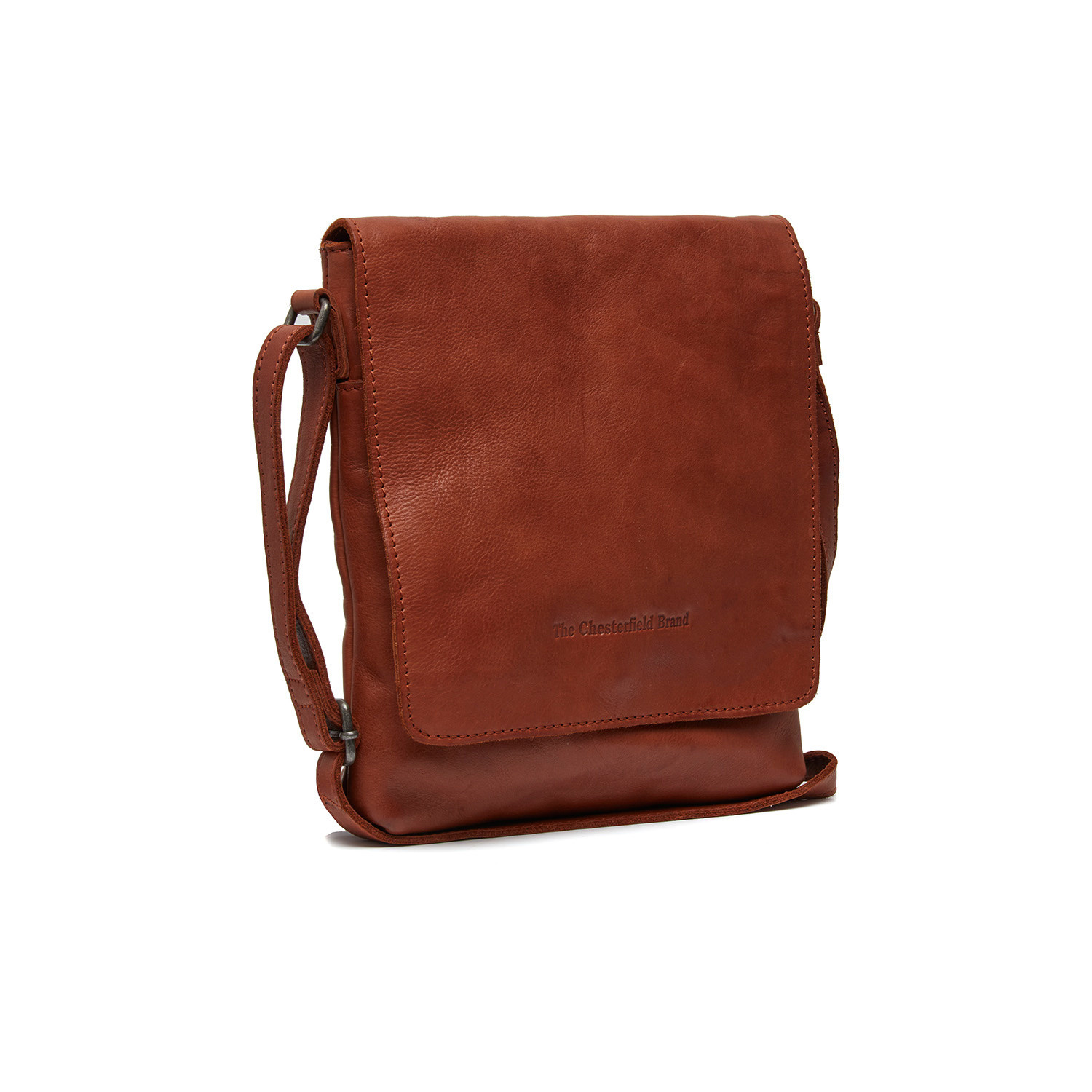 Leather Shoulder bag Cognac Duncan - The Chesterfield Brand