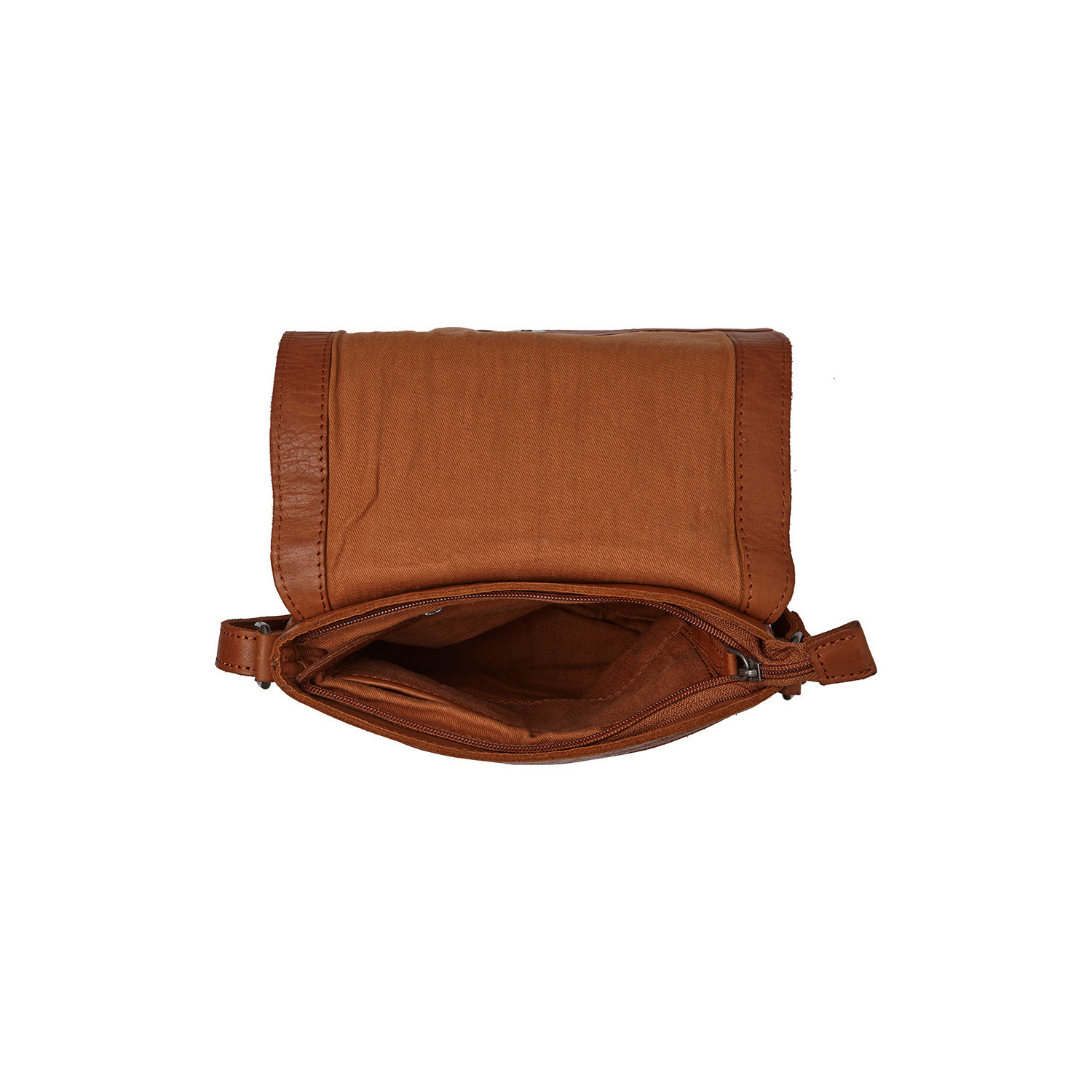 Leather Shoulder bag Cognac Duncan The Chesterfield Brand