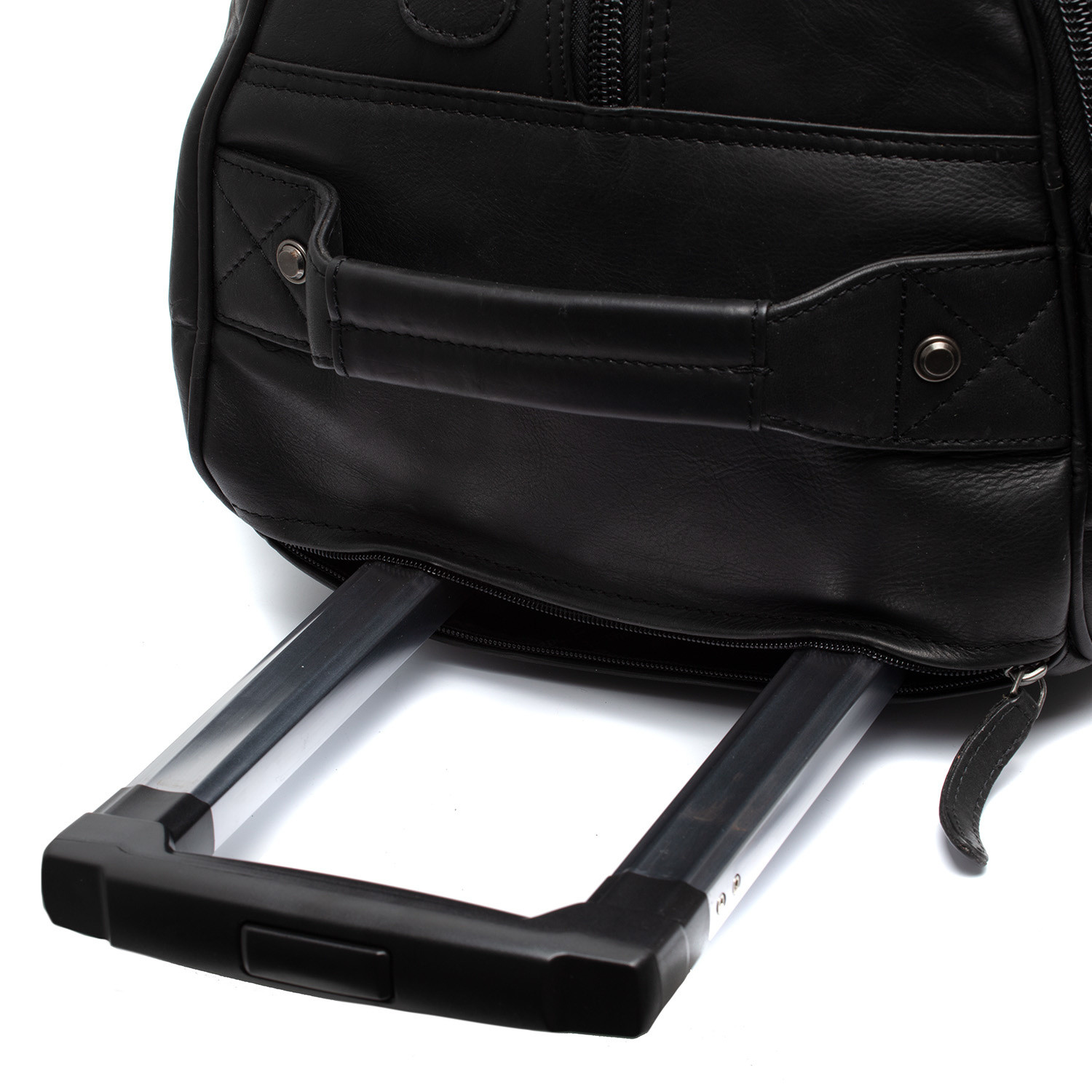 Leather Trolley Travelbag Black Jayven The Chesterfield Brand