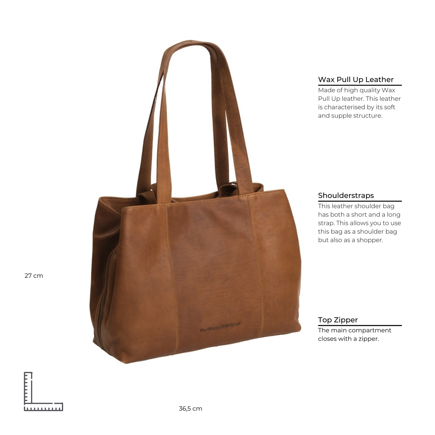 Cognac color online bag