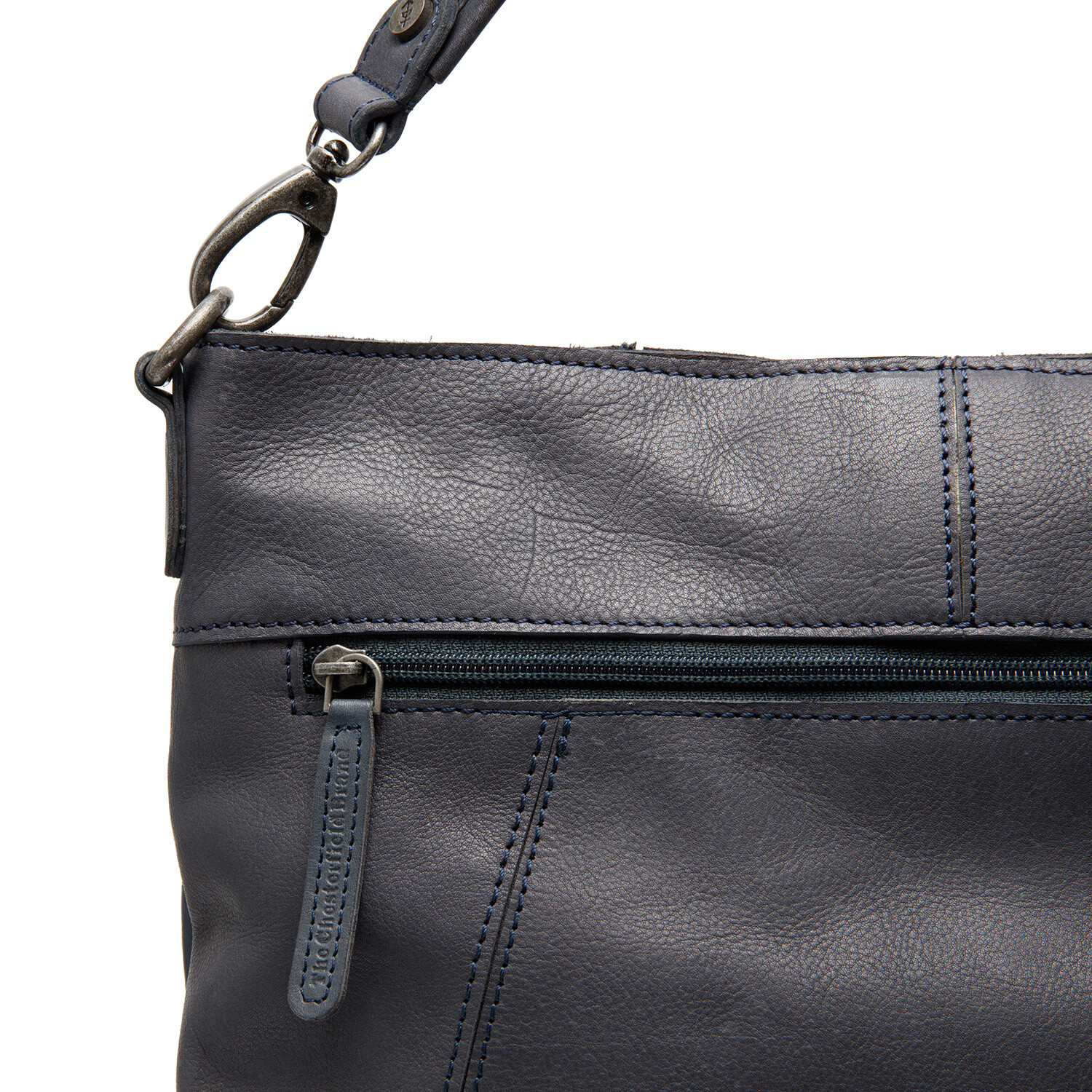 Leather shoulder bag Navy Sintra - The Chesterfield Brand