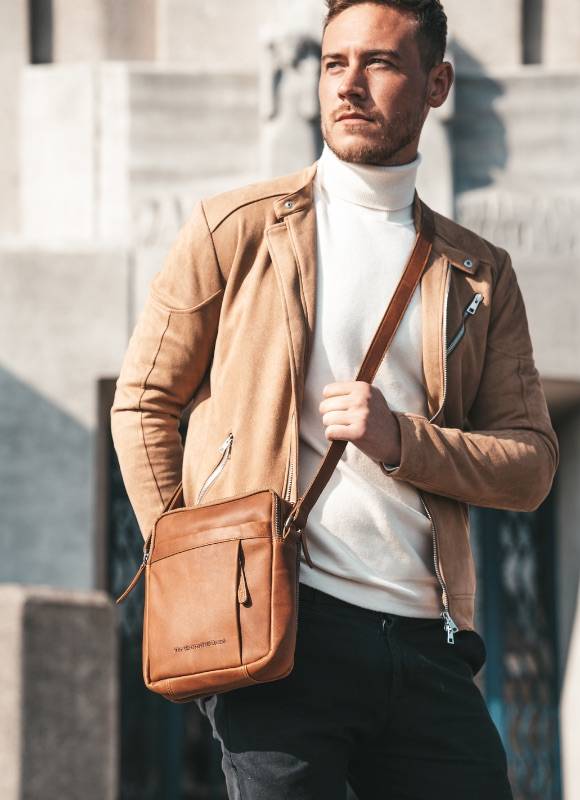 Cool Leather Mens Shoulder Bag Messenger Bag Chest Bag for men | Leather  messenger bag men, Messenger bag men, Messenger bag