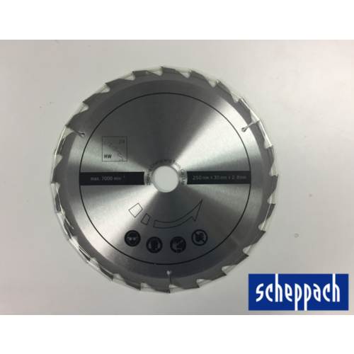 Scheppach Tafelcirkelzaag 10" HS100S – Ø250mm | 220-240V | 2000W - Incl. 2 zaagbladen