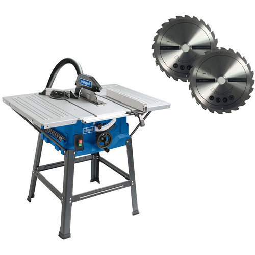 Scheppach Tafelcirkelzaag 10" HS100S – Ø250mm | 220-240V | 2000W - Incl. 2 zaagbladen