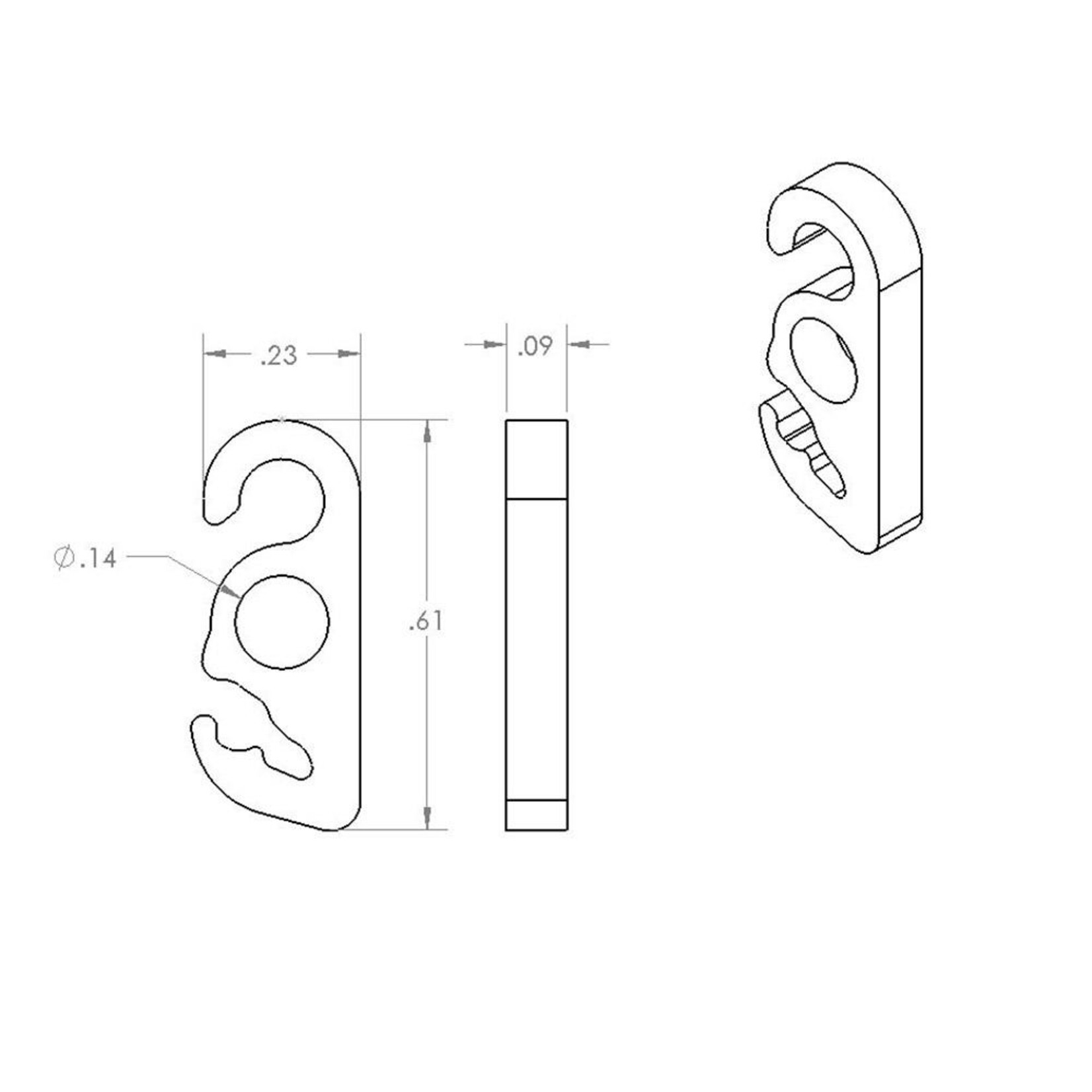 Loopalien Loopalien Guyline kit Hook