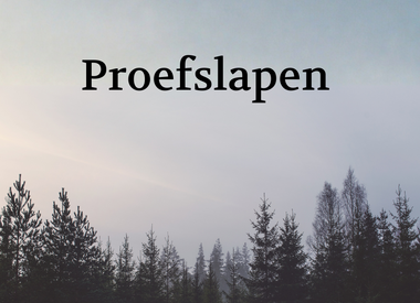 Proefslapen in een hangmat