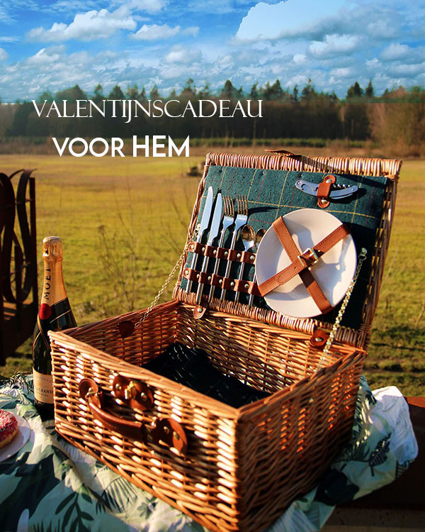 Valentijnsdag cadeau-idee voor hem - een picknickmand voor hem