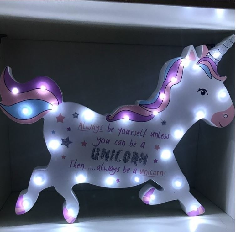 Unicorn lightbox  voor lichtgevende unicorns