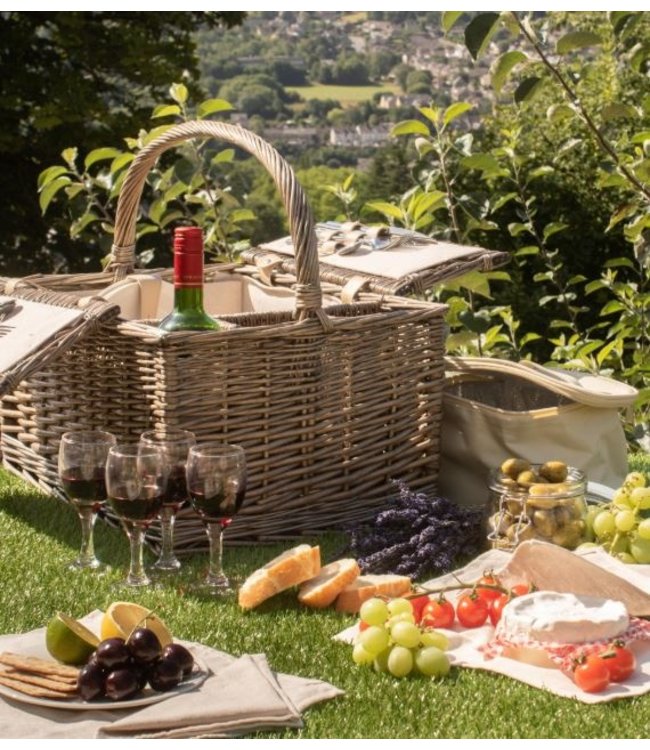 Picknickmand 4 personen Oma's vogelhuisje