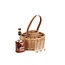 Whisky mand  'Harmony'  Rond - Leuke Whisky Set -  Met Glazen -  Schoudertas  - Whisky Houder -  14x17x36cm
