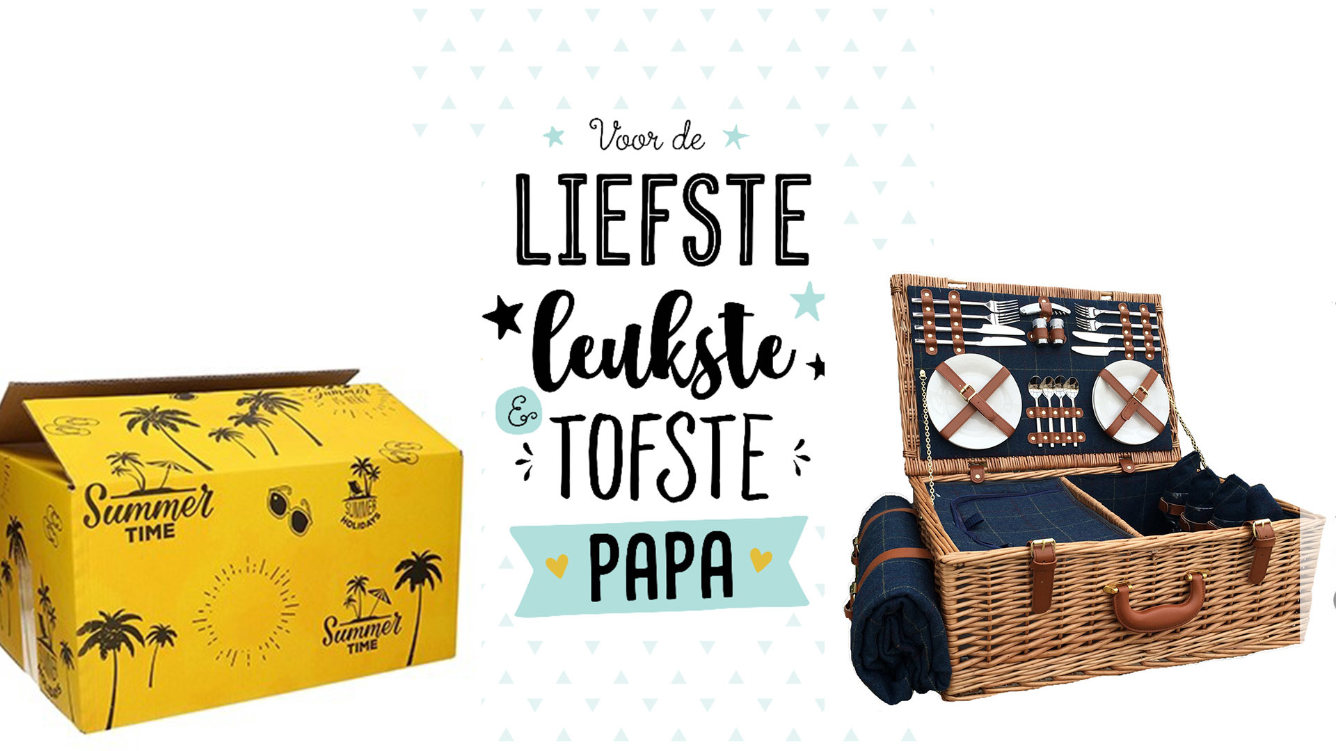 Fathers Day Picknick Mand Gift - maakt dit de beste dag van je vadersdag