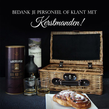 Kerstpakket voor mannen van picknickmanden