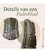Groene Vaas Palmblad -Groot - Keramiek/Glas -Donkergroen -42cm