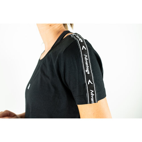 Advantage Crop T-shirt Ribbon Black