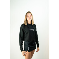 Advantage Cropped Hoodie Black