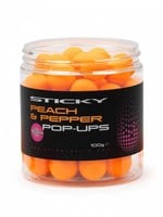 Sticky Baits Peach & Pepper Pop-Ups 12mm 100g Pot