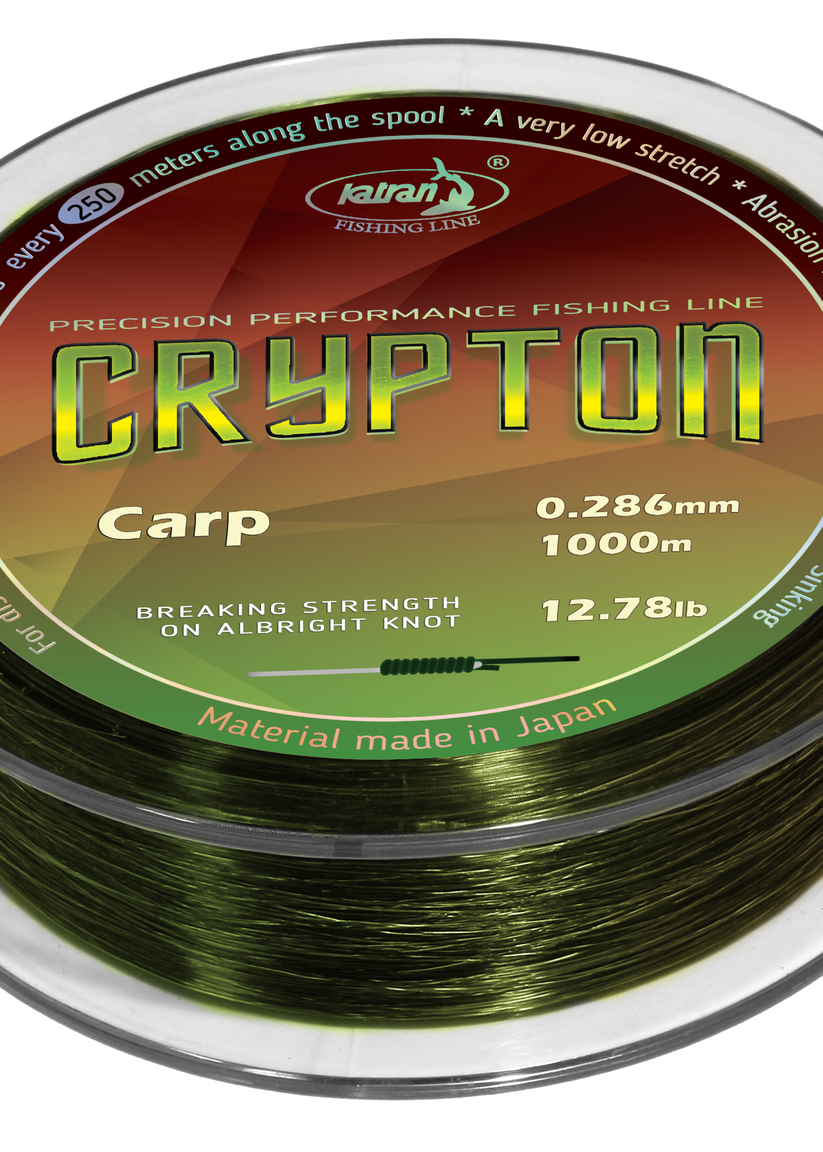 Katran Fishing Fishing Line Crypton Carp 0,286mm  | 5,80 kg |  1000m