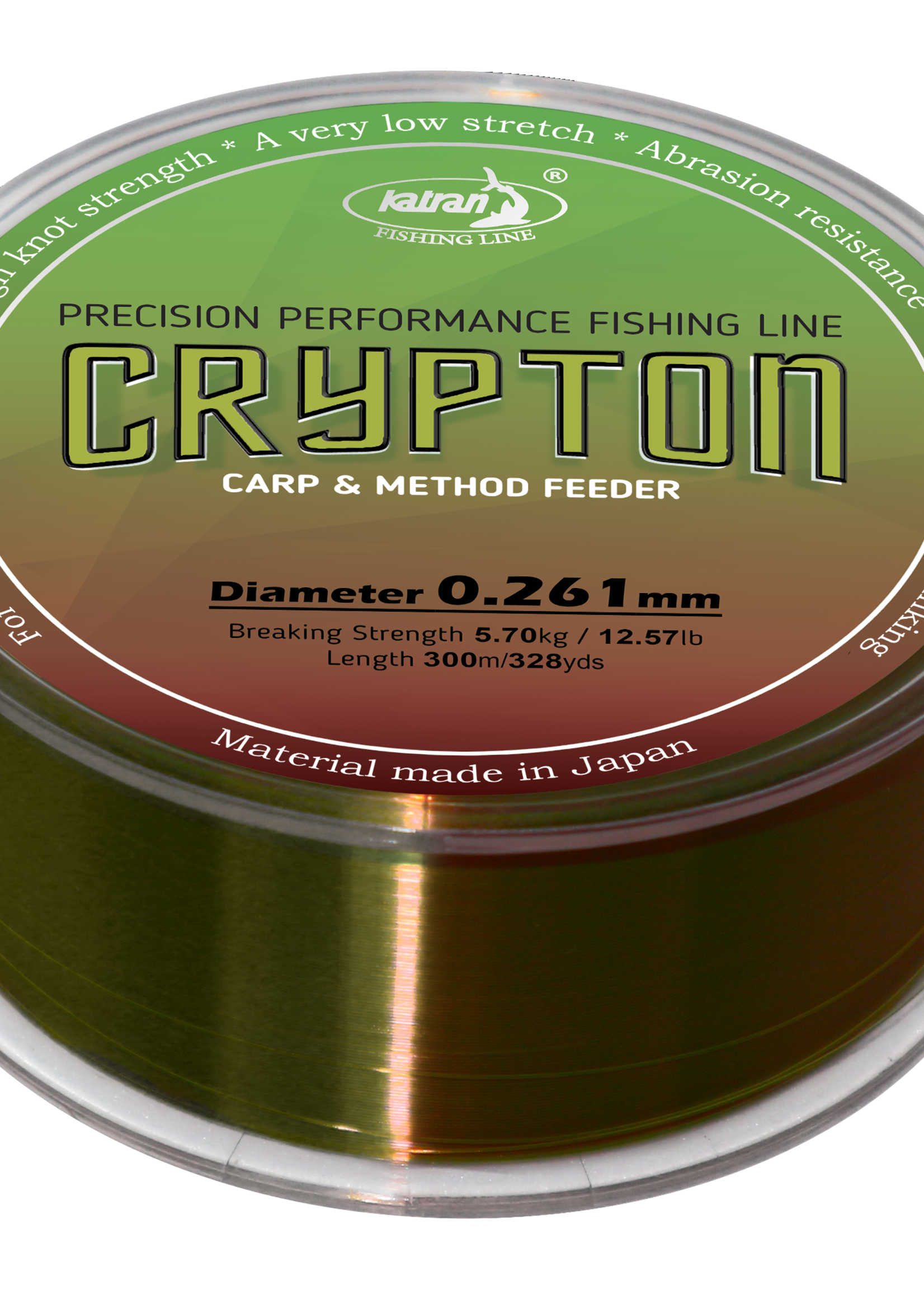 Katran Fishing Fishing Line Crypton Carp & method feeder 0,261 mm | 5,70 kg | 300 m