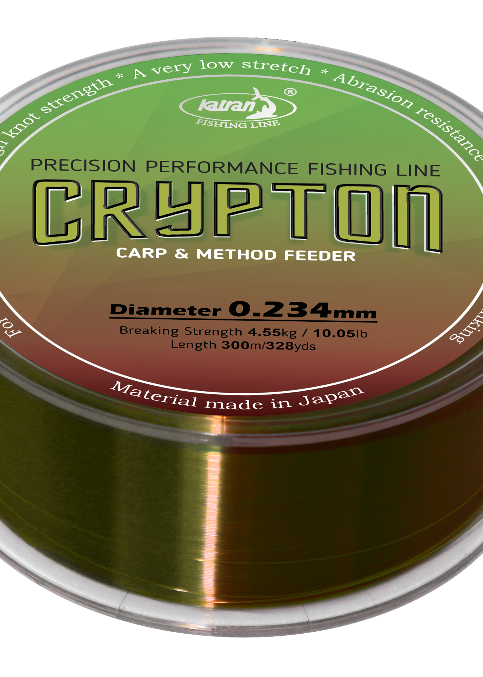 Katran Fishing Fishing Line Crypton Carp & method feeder 0,234 mm | 4,55 kg | 300 m