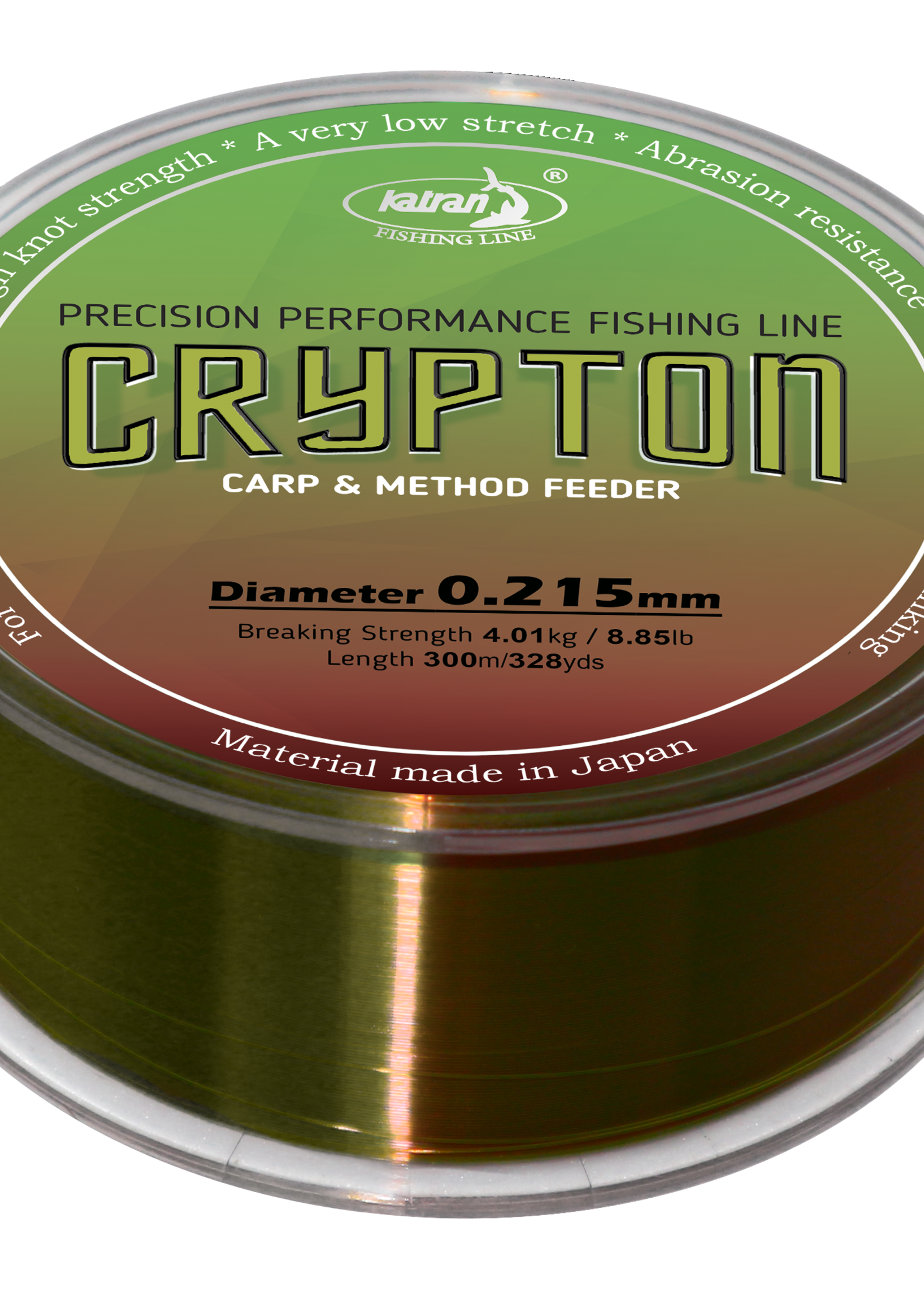 Katran Fishing Fishing Line Crypton Carp & method feeder 0,215 mm | 4,01 kg | 300 m