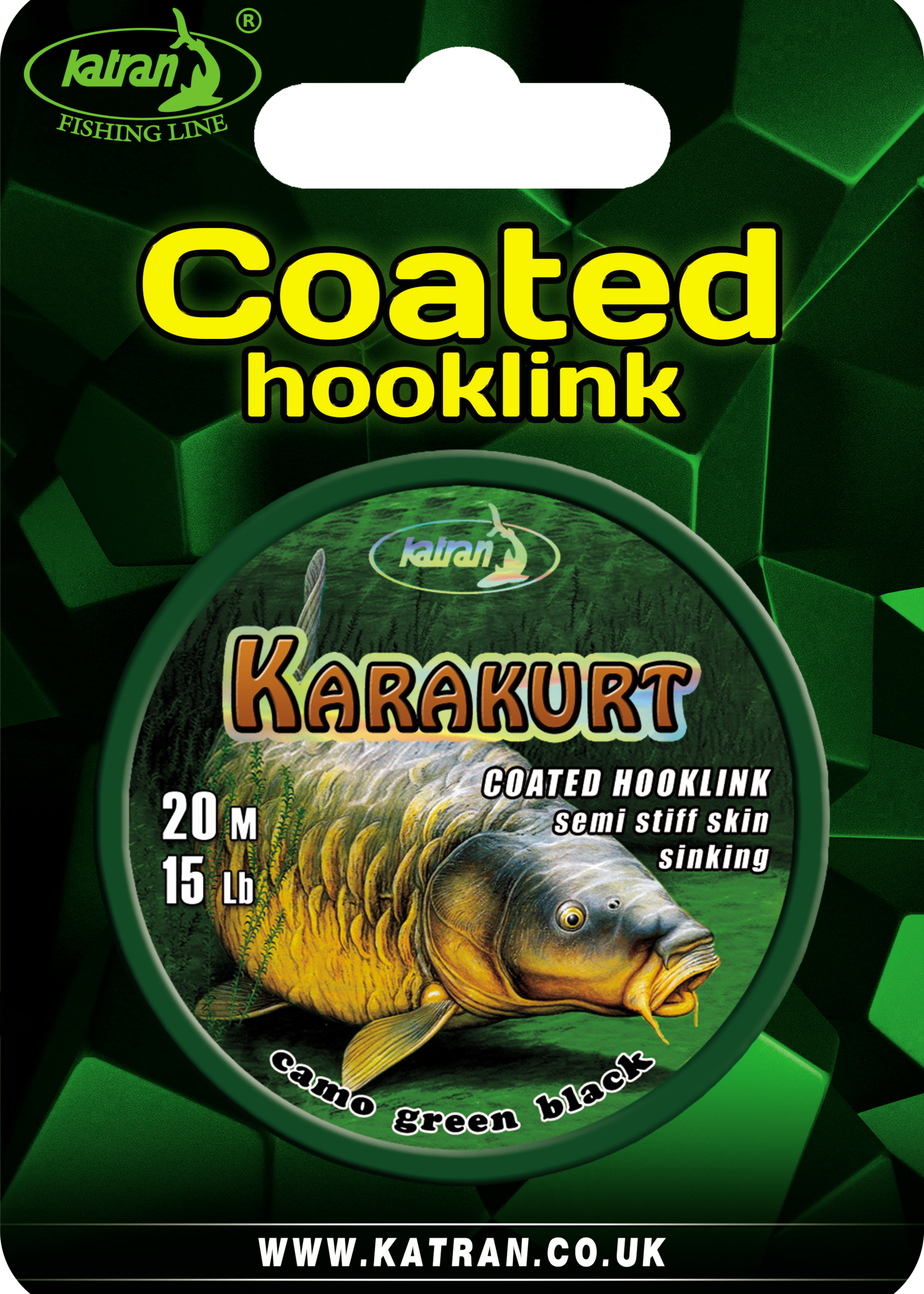 Katran Fishing Coated braided hook links KARAKURT 15lb | 20 m