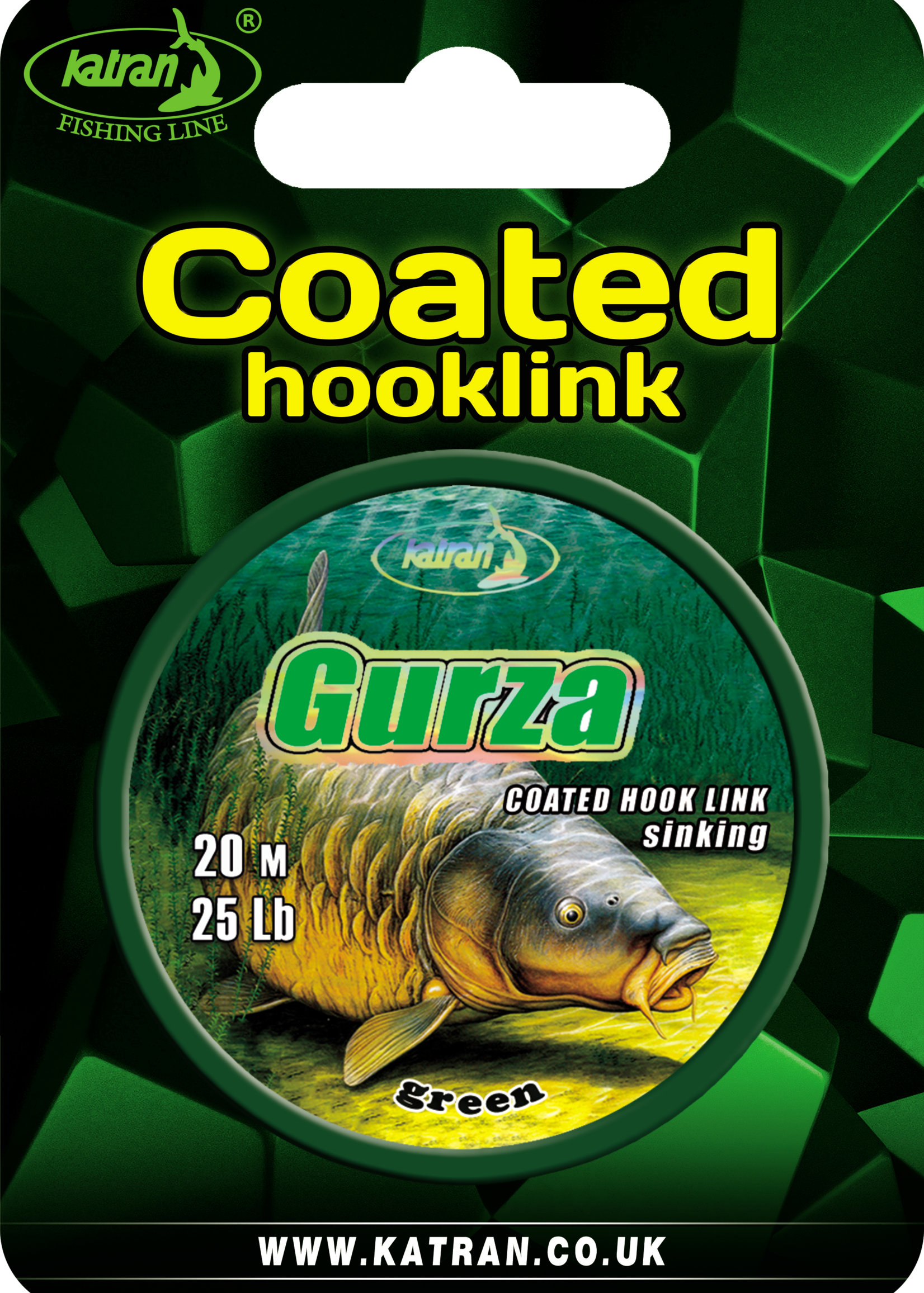 Katran Fishing Coated braided hook links GURZA 25Lb | 20 m