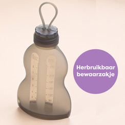 Herbruikbaar bewaarzakje voor borstvoeding