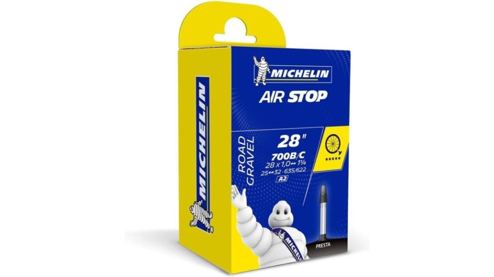 Michelin Michelin Airstop Binnenband Race/Gravel 28x1.1/4