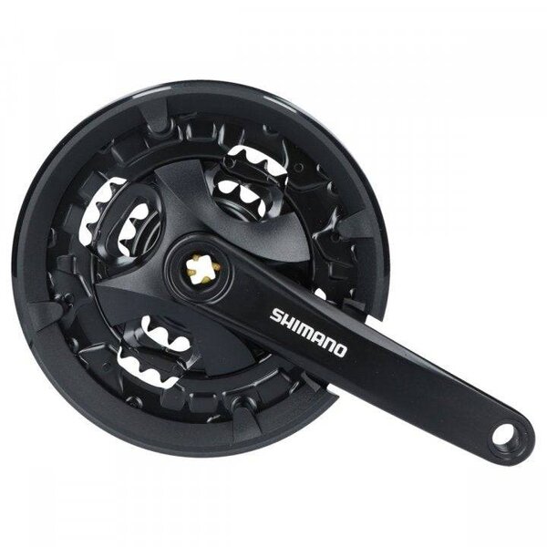 Shimano Shimano FC-MT 101 3x9 Speed Crankstel plus Kettingrand