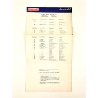 Fiat gebrauchte teile katalog Fiat 125  603.10.119 VII-1970