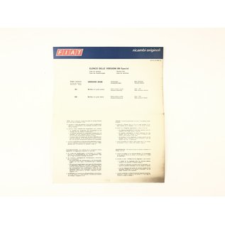 Fiat gebrauchte teile katalog Fiat 850 Special  603.10.144 XI-1969