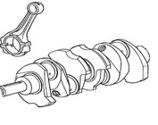 Motor - Kolben - Zylinderkopf