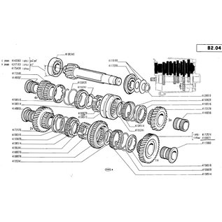 Gearbox hub Fiat 238