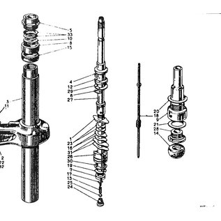 Ring nut  upper front suspension Lancia Aurelia