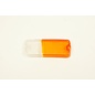 Direction indicator glass left Fiat 127 orange - clear