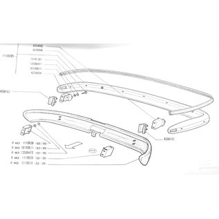 Bumpersteun houder A112