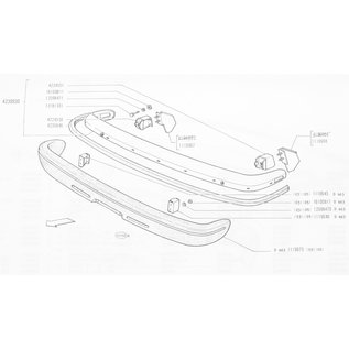 Bumpersteun houder A112