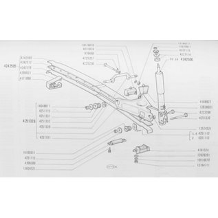 Draagarm montage Fiat 127