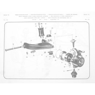 Pin wrench wheel bearing front Lancia Fulvia