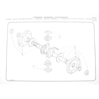 Key inner flange nut Lancia Fulvia 1st series