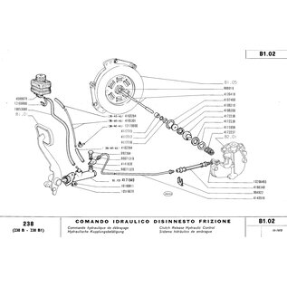 Piston cylindre d'embrayage Fiat 238