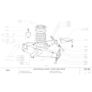 Wishbone bushing Fiat 500 - 850 - Dino - 125