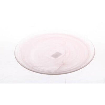 Glass plate with soft rosé hue