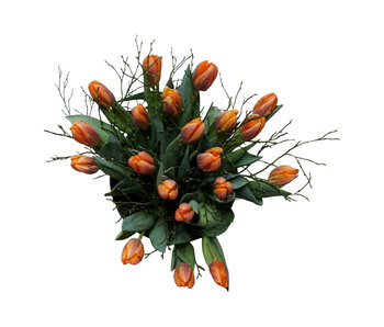 Handwerk door eigenaar Firenze bloemenatelier Tulip bouquet